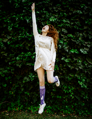 Весели чорапи до коляното Влюбена лама