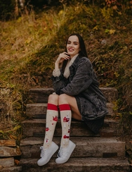 Veselé podkolenky Sněhová krajina