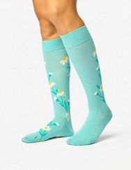 Veselé podkolienky Tyrkysové kamilky