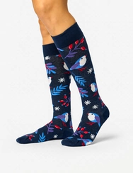 Veselé podkolienky Vtáčik v zime