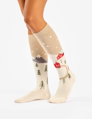 Veselé podkolienky Zimná krajina