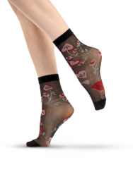 Calzini di nylon Buonumore Amore folk