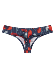 Women's Brazilian Panties Ladybugs & Poppy Flowers