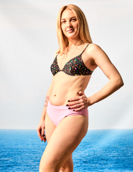 Usztywniana góra od bikini Kolorowe krople