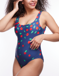 Women's One-Piece Swimsuit Sweet Cherries