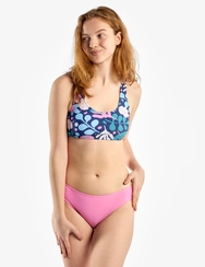 Veselá sportovní plavková podprsenka Barevné listy