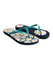 Flip Flops with Decoration Charm Daisy Blossom