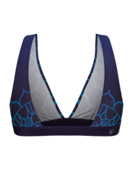 Vidám varrás nélküli női melltartó Sötétkék mandala
