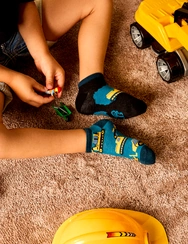 Veselé detské členkové ponožky Bager