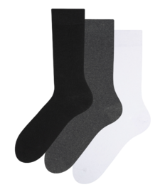 3-pack sokken van gerecycled katoen Klassieker
