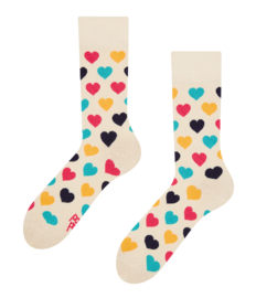 Vrolijke sokken Kleurrijke hartjes