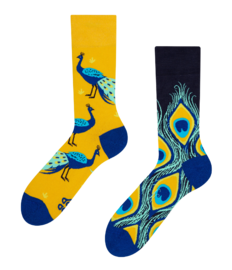 Vrolijke sokken Pauw
