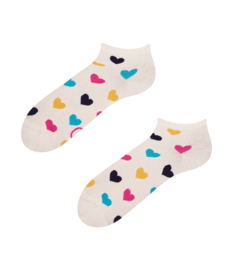 Vrolijke enkelsokken Kleurrijke hartjes
