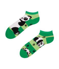 Șosete Vesele sub Gleznă Urs Panda și Dungi