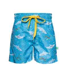 Vrolijke zwemshorts voor jongens Witte haai