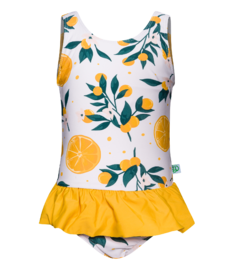 Vrolijk badpak voor meisjes Sinaasappels