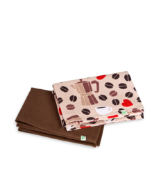 Lustige Küchentücher 2er-Pack Kaffeeliebe