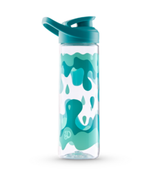 Lustige Wasserflasche Türkisfarbene Tropfen 700 ml