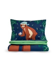 Vrolijk beddengoed Slaperige luiaard