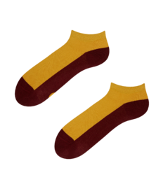 Mosterdgele enkelsokken Voetafdruk