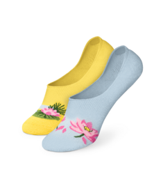 Vrolijke no-show sokken Waterlelie