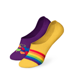 Vrolijke no-show sokken Meerkleurig liefde