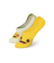 Vrolijke no-show sokken Smileys