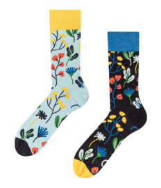 Vrolijke sokken Aquarel bloemen