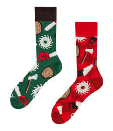 Vrolijke sokken Houtsnijder