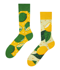 Vrolijke sokken Limoen & citroen