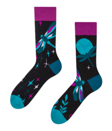 Vrolijke sokken Libellen bij nacht