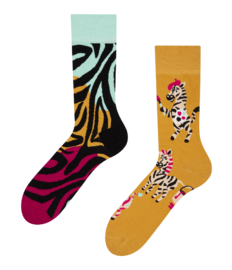 Vrolijke sokken Zebra artiest