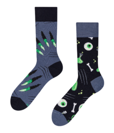 Vrolijke sokken Groen monster