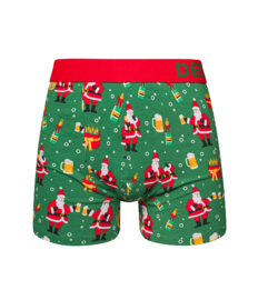 Vrolijke herentrunks Kerstman