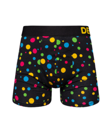 Vrolijke herentrunks Neon stippen
