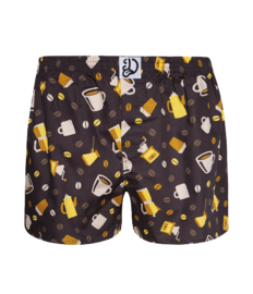 Vrolijke herenboxershorts Koffiebonen