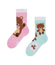 Vrolijke kindersokken Teddybeer