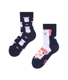 Vrolijke kindersokken Slapende lama