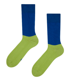 Blauw en groene sokken Balans