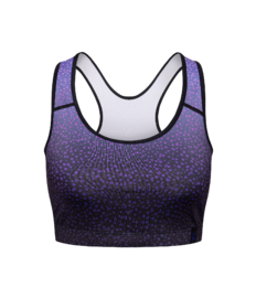 Vrolijke sport-bh Lavendelstippen