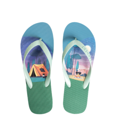 Vrolijke flip-flops Camping