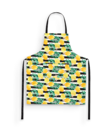 Lustige Küchenschürze Zitronen und Streifen