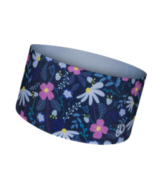 Veselá funkčná čelenka Fialové kvety