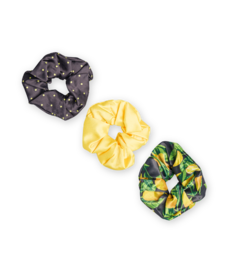 Vrolijke scrunchies 3-pack Citroenen