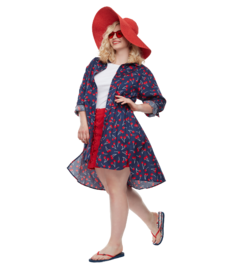 Vrolijke overhemdjurk Kersen