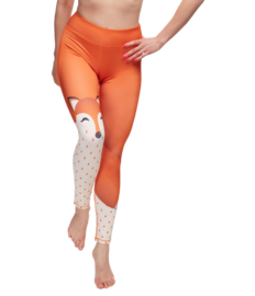 Vrolijke fitnessleggings Slaperige vos