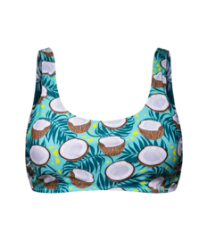 Vrolijke sportbikinitop Kokosnoot