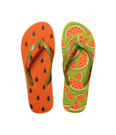 Vrolijke flip-flops Frisse watermeloen
