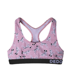 Vrolijke damesbralette Roze dalmatiërs
