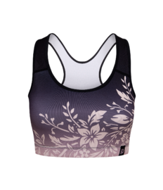 Vrolijke sporttop Ombre bloemen